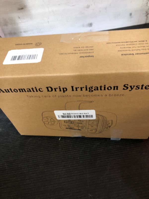 Photo 1 of DIAFIELD Automatic Drip Irrigation Kit, Self Watering System for 15 Potted Plants Indoor, Drip Irrigation System for Garden with Water Timer and LCD Display, Power by AC Plug & No Battery Backup