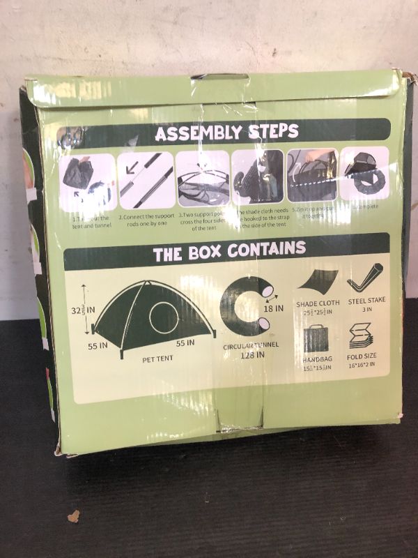 Photo 1 of Rest-Eazzzy Outdoor Cat Enclosures, Portable Cat Tent for Outside Cat Enclosure for Indoor Cats, Foldable Cat Playpen for Kitty and Small Animals, Dog playpen with Tunnel, Storage Bag