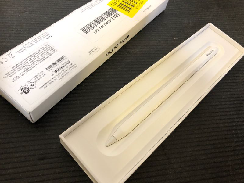 Photo 1 of Apple Pencil Pro: Latest Model - Device Compatibility Check Required - Pixel-Perfect Precision, Tilt and Pressure Sensitivity, Perfect for Note-Taking, Drawing, and Art. Charges and Pairs Magnetically