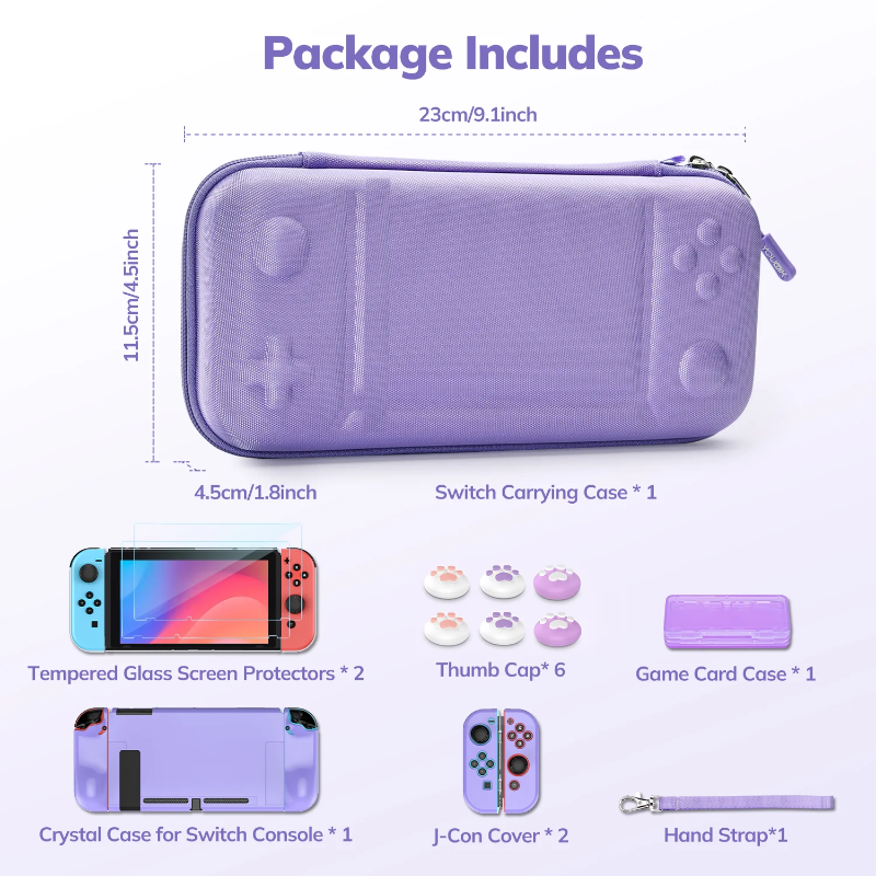 Photo 1 of Younik Button Design Slim Switch Carrying Case, Hot Best Case for Switch