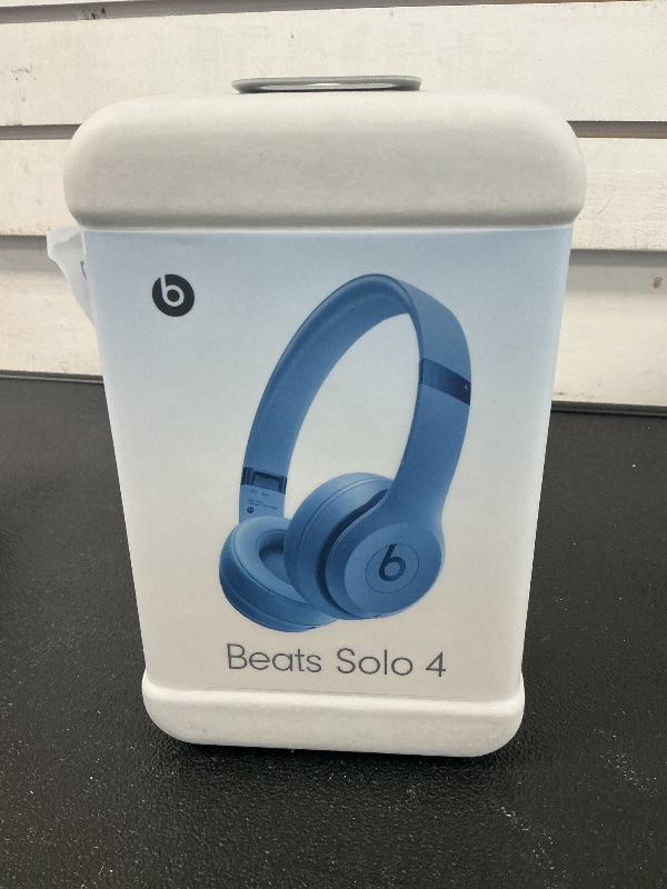 Photo 1 of Beats Solo 4 - Wireless Bluetooth On-Ear Headphones, Apple & Android Compatible, Up to 50 Hours of Battery Life - Slate Blue