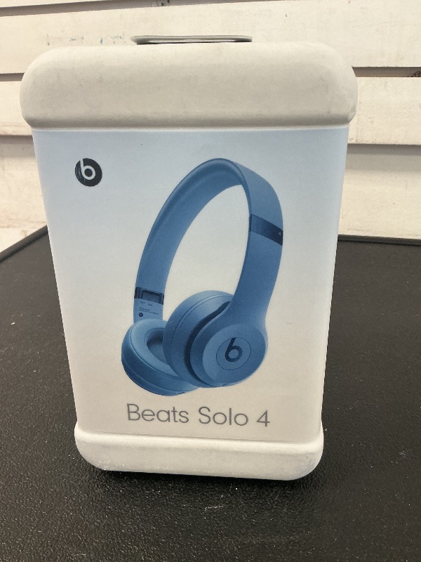 Photo 1 of Beats Solo 4 - Wireless Bluetooth On-Ear Headphones, Apple & Android Compatible, Up to 50 Hours of Battery Life - Slate Blue
