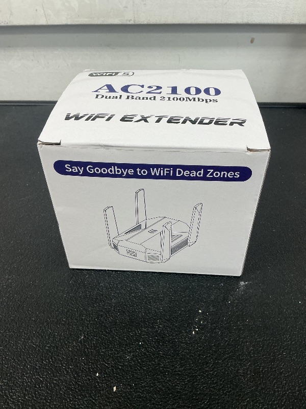 Photo 1 of 2025 AC2100 WiFi Extender - WiFi Extender Signal Booster with Gigabit Ethernet Port, WiFi Booster Dual-Band(5.8G&2.4G) Coverage to 12888 sp.ft, Faster Speed, Compatible with Multiple Devices