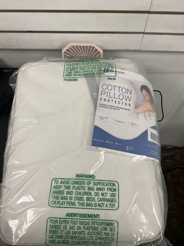 Photo 1 of Continental Bedding Luxury Pillow 50/50 Goose Down and Feather Fill, Super Standard, White