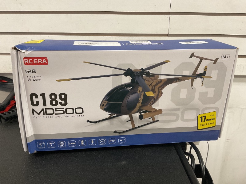 Photo 1 of Hylukon C189 Remote Control Helicopter, 2.4G 6CH UAV 1:28 Brushless Motor RC Helicopter Single Blade Flybarless Remote Helicopter RTF with Optical Flow Localization 1 Battery - Red