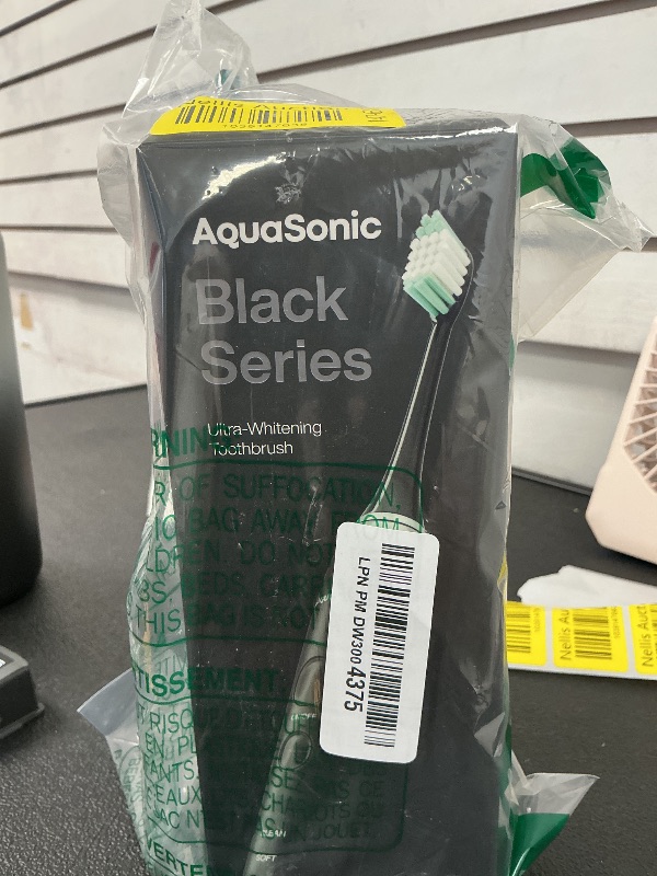 Photo 1 of Aquasonic Black Series Ultra Whitening Toothbrush – ADA Accepted Electric Toothbrush- 8 Brush Heads & Travel Case – 40,000 VPM Electric Motor & Wireless Charging - 4 Modes w Smart Timer