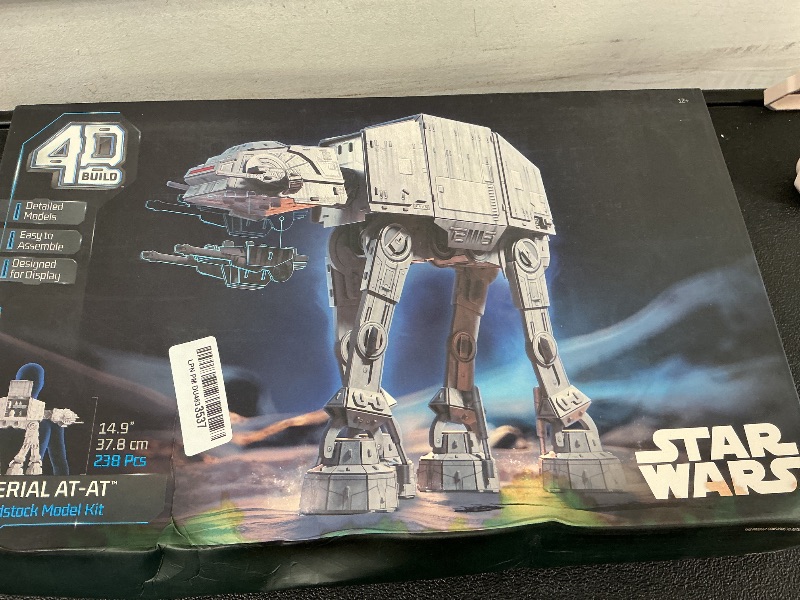 Photo 1 of 4D Build, Star Wars Imperial at-at 3D Model Kit, Star Wars Collectibles & Desk Decor, Adult Puzzle, Building Toys, 3D Puzzles for Adults & Teens, 238 Pieces, for Ages 12 & Up