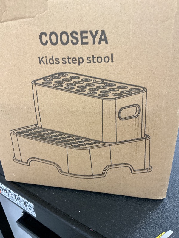 Photo 1 of COOSEYA 2 Step Stools for Kids,Toddler Step Stool for Bathroom Sink,No-Slip Double up Stepping for Toddlers Bathroom, Multifunctional Toilet Potty Stool for Kids,Toilet Potty Training(2 Packs)