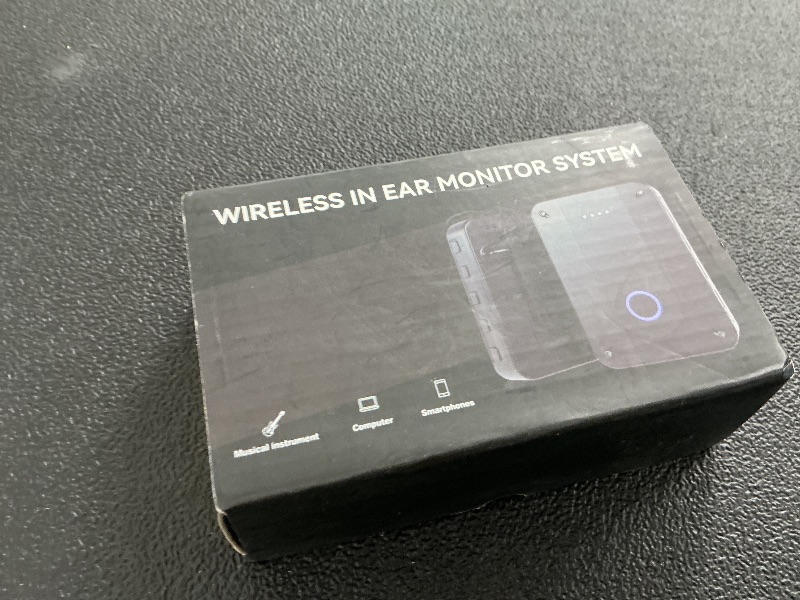 Photo 1 of Wireless in-Ear Monitor System, Pro 2.4G Stereo/Mono Wireless IEM System with Transmitter and Receiver Automatic Pairing, for Studio, Band Rehearsal, Live Performance.