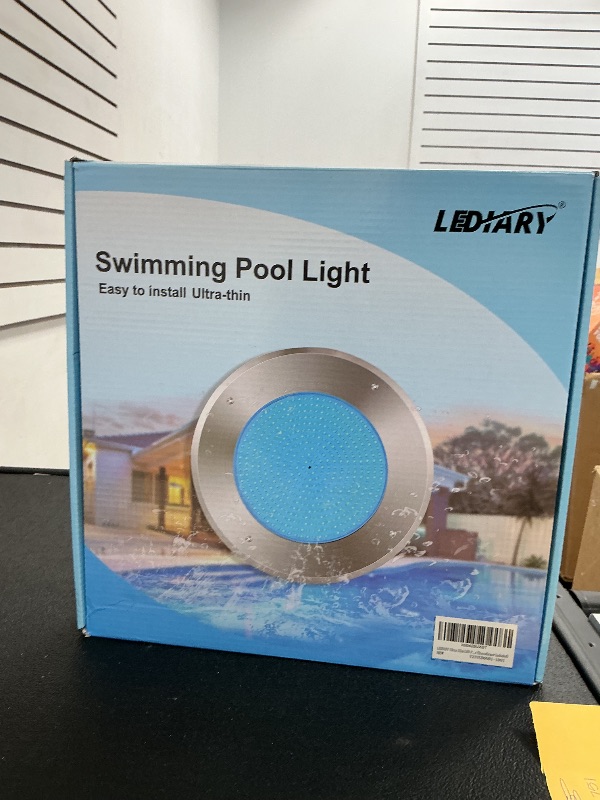 Photo 1 of LEDIARY Pool LED Lights for Inground Pool, 120V 54W Underwater Swimming Pool Lights with 50FT Cord, RGB Multicolor, IP68 Waterproof Pool Underwater Light for 10" Wet Niches (Transformer Included)