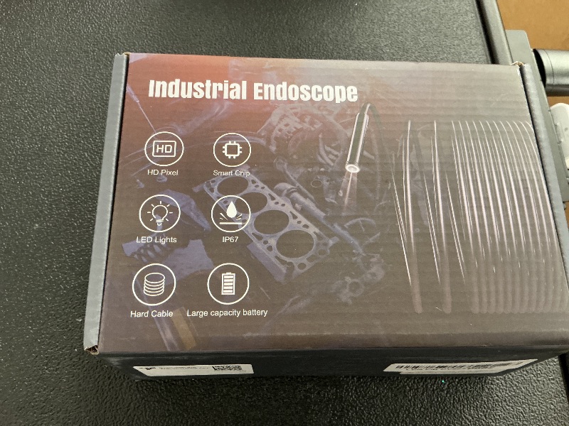 Photo 1 of Endoscope Camera with Light, Borescope Camera with 4.3" IPS Screen, 1080P HD with 8 LED Lights, 16.4FT Semi-Rigid Cord Bore Scope, IP67 Waterproof Endoscope for Sewer, Tools for Men (Black)
