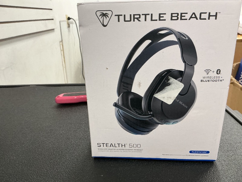 Photo 1 of Turtle Beach Stealth 500 Wireless Amplified Gaming Headset for PS5, PS4, PC, & Mobile – 40-Hr Battery, Bluetooth, Memory Foam Cushions, Flip-to-Mute Mic, EQ Presets, Companion App – Black