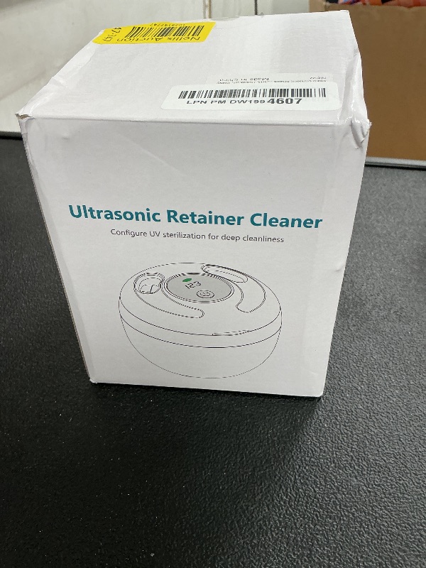 Photo 1 of Ultrasonic Retainer Cleaner Machine 45kHz, UV Denture Cleaner with 4 Modes Digital Timer, Portable 200ML UltraSonic Cleaning Pod for Night Mouth Guard, Aligner, Braces, Toothbrush, Jewelry and More