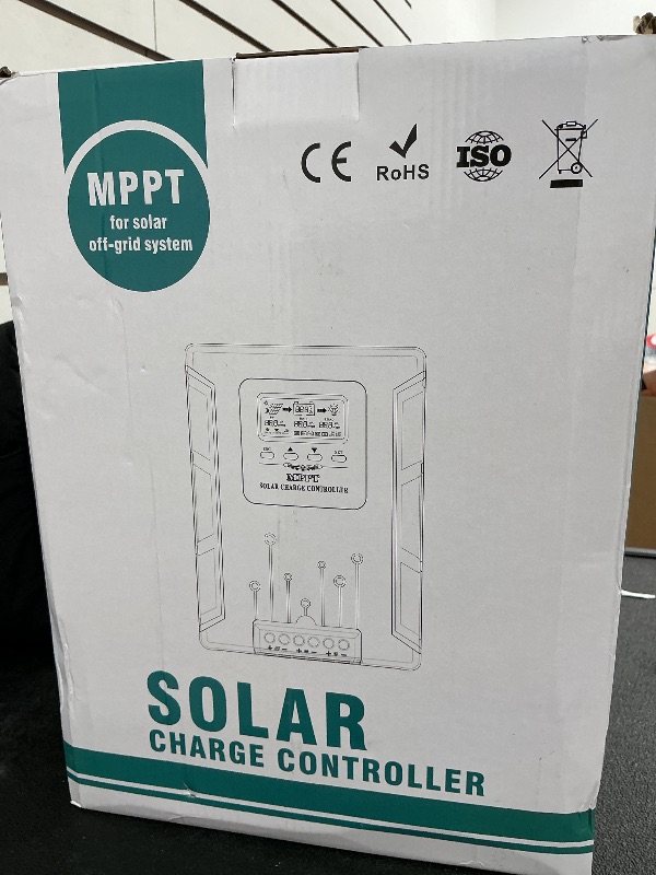 Photo 1 of iSunergy 100A 12V/24V/36V/48V DC Input MPPT Solar Charge Controller with LCD Display Solar Panel Regulator fit for Lithium Sealed Gel and Open Type Batteries