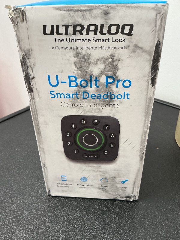 Photo 1 of ULTRALOQ U-Bolt Pro Smart Lock with WiFi Bridge, 7-in-1 Fingerprint Keyless Entry Door Lock, App Remote Control, Backlit Keypad, Auto Unlock, Front Door Smart Deadbolt, IP65 Waterproof, 1Year Battery