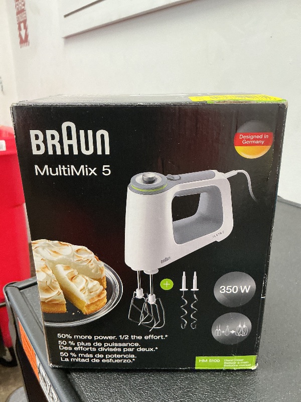 Photo 1 of Braun HM5100WH MultiMix Hand Mixer, White