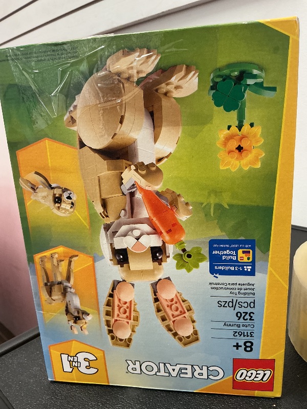 Photo 1 of LEGO Creator 3 in 1 Cute Bunny Toy - Building Toy Set with 3 Build Options, Bunny, Seal, or Llama - Birthday Gift & Craft - Animal Figures for Kids, Girls and Boys, Ages 8+ - 31162
