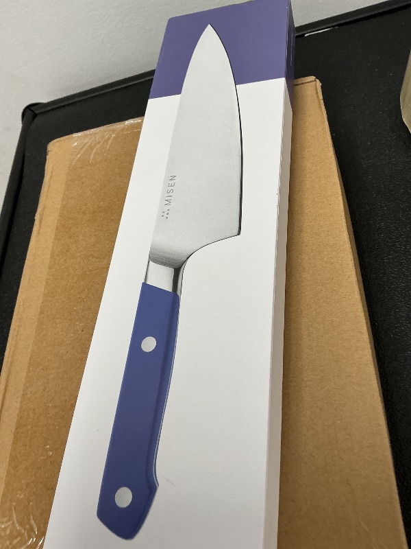 Photo 1 of Misen 6.8" Chef Knife – High Carbon Japanese AUS-10 Stainless Steel – Hybrid German & Japanese Blade – Precision Kitchen Knife for Professionals & Home Cooks – Ultimate Cutting Performance - Blue