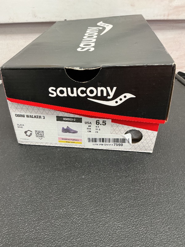Photo 1 of Saucony Women's Omni Walker 3 Walking Shoes, Black, 6.5 Wide