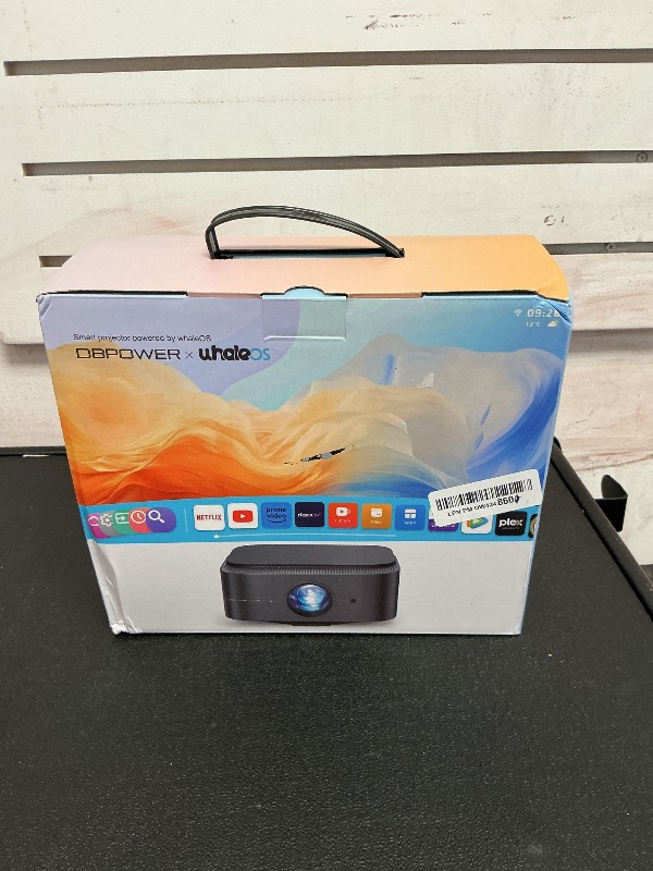Photo 1 of [2025 Netflix-Official | 386+ Built-in Apps] DBPOWER E2 Smart Projector with WiFi and Bluetooth, Mini Projector 4K Support with Netflix, Youtube, Disney+, Hulu, Max, Crunchyroll w Portable Case