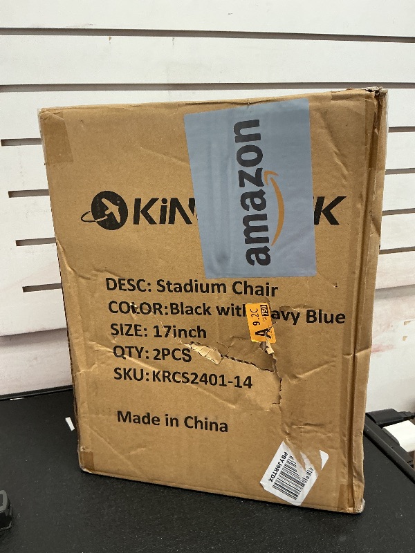 Photo 1 of KINGROCK Stadium Seats for Bleachers with Back Support, Portable Folding Padded Stadium Chair for Teenager with Shoulder Strap, Bleacher Chairs with Back and Cushion,for Gym and Game