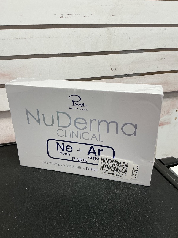 Photo 1 of NuDerma Clinical Skin Therapy Wand - Portable Skin Therapy Machine w 6 Fusion Neon + Argon Wands – Anti Aging - Clarifying - Skin Tightening & Radiance - Wrinkle Reducing