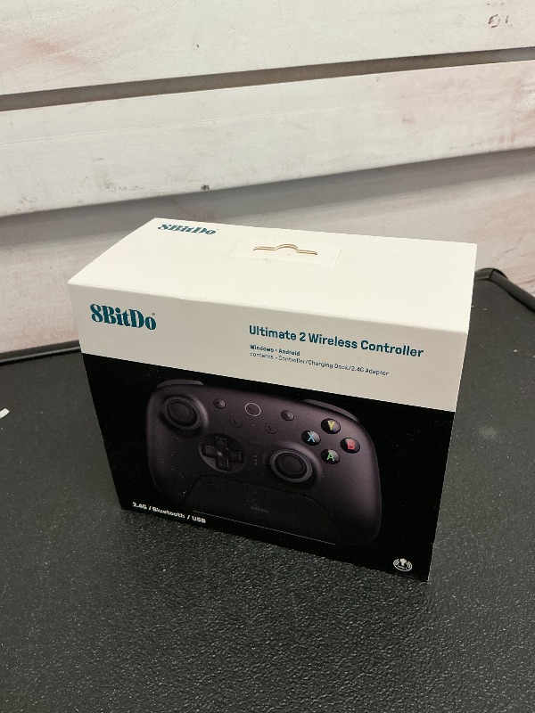 Photo 1 of 8BitDo Ultimate 2 Wireless Controller for Windows & Android, Gaming Controller with TMR Joysticks, Switchable Hall Effect/Tactile Triggers, RGB Fire Ring, 8Speed Wireless Tech, Black