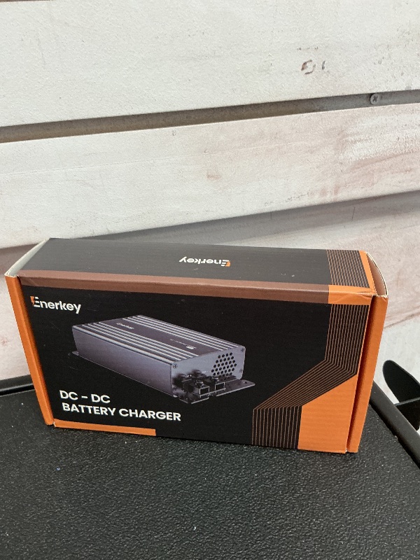 Photo 1 of 12V 20A DC to DC Charger with Smart Chip, Enerkey On-Board Battery Charger for NMP, LFP, AGM and Gel Batteries, Suitable for RVs, Commercial Vehicles, Boats, Yachts