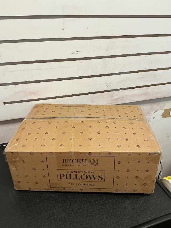 Photo 1 of Beckham Hotel Collection Bed Pillows Standard/Queen Size Set of 2 - Original Down Alternative Pillow for Sleeping - Bedding for Back, Stomach or Side Sleepers