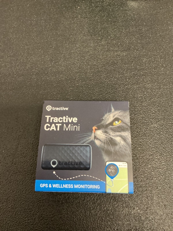 Photo 1 of Tractive GPS Cat Tracker (6.5 lbs+), Real-time Pet Location Tracker, Health & Wellness Alerts, Battery Life Up to 7 Days, Breakaway Cat Collar Included (Dark Blue)