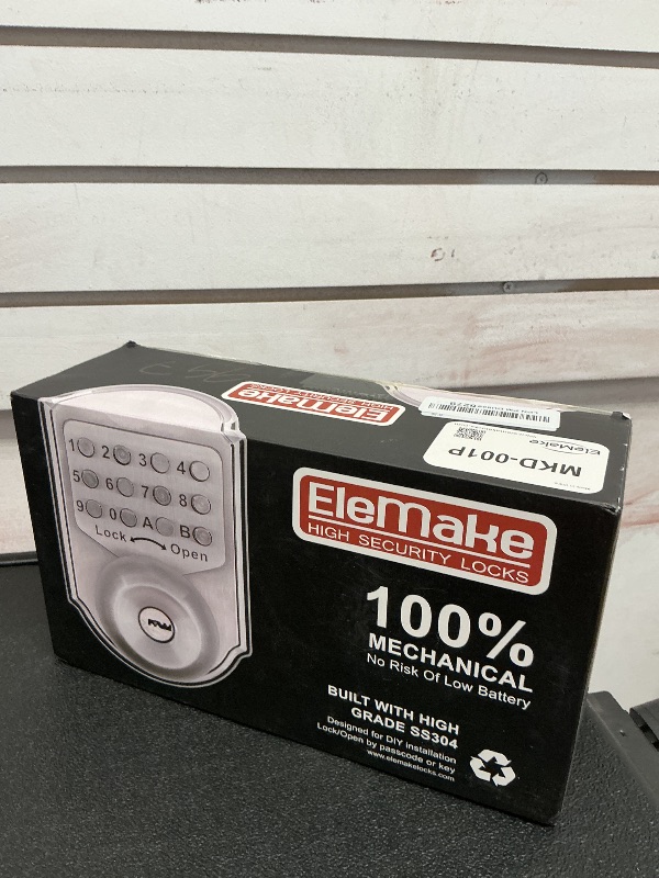 Photo 1 of Bravex Keyless Entry Keypad Deadbolt Door Lock 304 Stainless Steel Sabbath Lock 100% Mechanical Shabbos Lock- No Risk of Low Power
