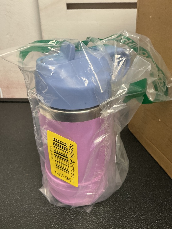 Photo 1 of Hydro Flask 12 Oz Kids Wide Mouth Straw Cap and Boot Anemone