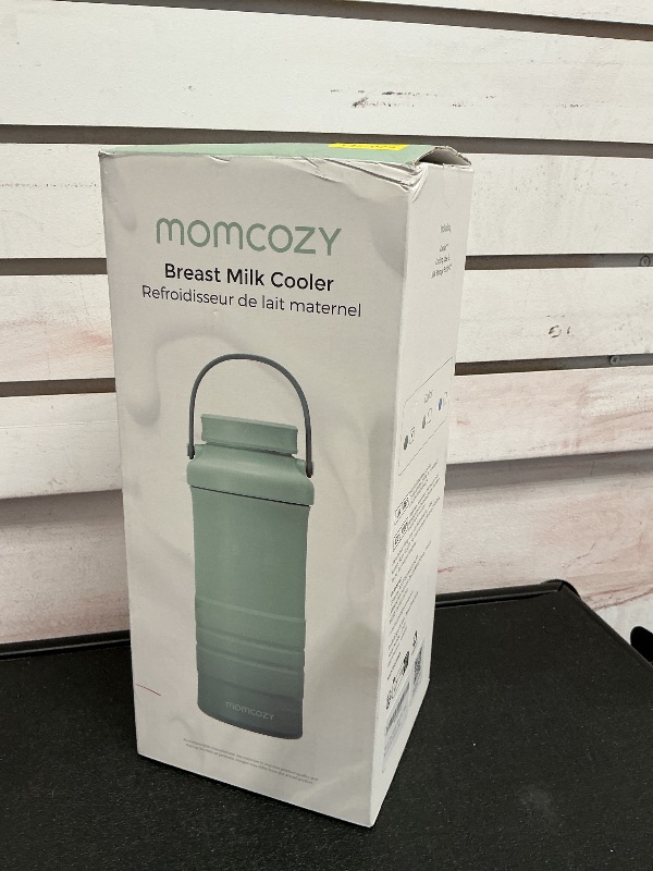 Photo 1 of Momcozy 22oz Portable Breast Milk Cooler for Outdoor, Life Saver with 360° Total Cooling for 24 Hours, Larger Capacity Travel Breastmilk Chiller with 2pcs Baby Bottles for Breastmilk Storage, Green