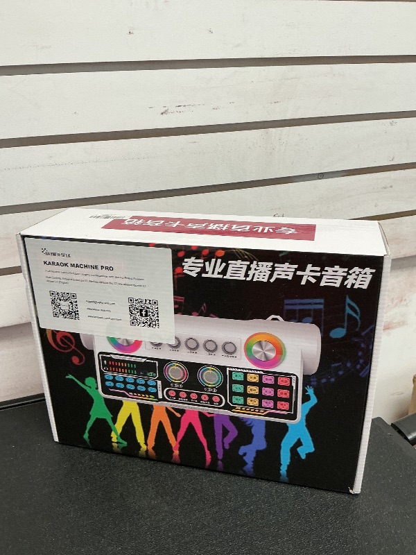 Photo 1 of Portable Karaoke Machine Bluetooth Speaker with 2 Microphones Wireless Audio Interface Home Use Indoor Outdoor Party Singing, Live Streaming with PC, Smartphone (S900)
