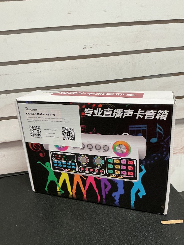 Photo 1 of Portable Karaoke Machine Bluetooth Speaker with 2 Microphones Wireless Audio Interface Home Use Indoor Outdoor Party Singing, Live Streaming with PC, Smartphone (S900)