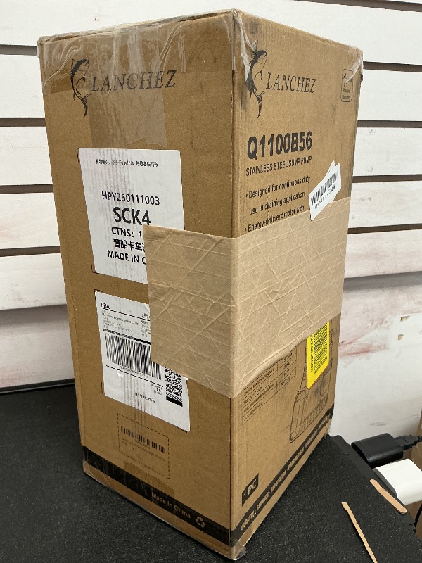 Photo 1 of LANCHEZ 1.6 HP Stainless Steel Submersible Water Pump 5500GPH High Flow with Float Switch Long Cord, Sump Pump for Quick Water Removal from Swimming Pool Flooded Basement Pit Sewage Sink Pool Tub