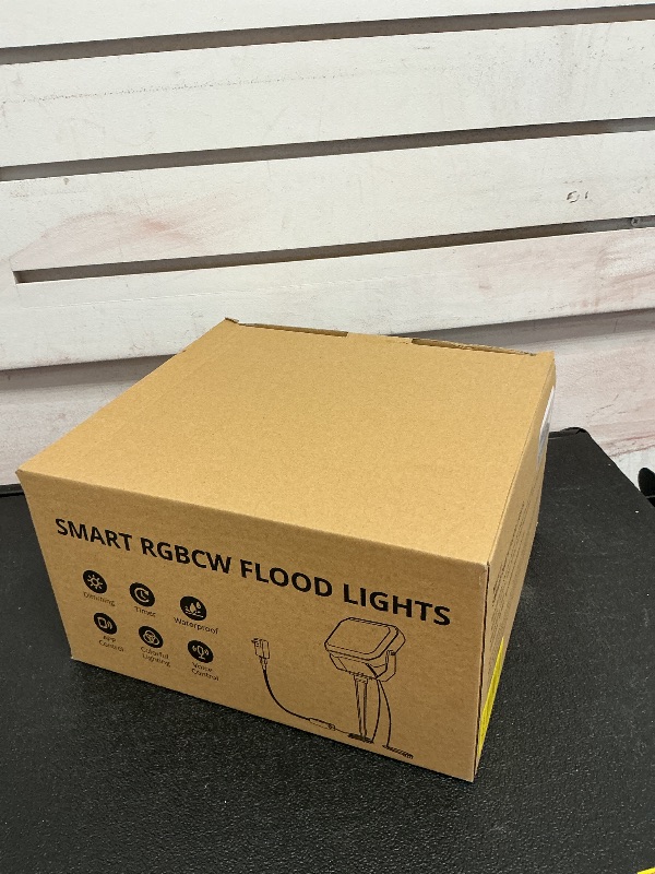 Photo 1 of Nopoor LED Flood Light, RGB Color Changing Flood Lights Outdoor, Smart Low Voltage Landscape Lights with App Control, 2700-6500K, IP65 Pathway Lights for Garden Yards, Holiday Light, Patio Light