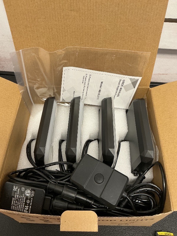 Photo 1 of Nopoor LED Flood Light, RGB Color Changing Flood Lights Outdoor, Smart Low Voltage Landscape Lights with App Control, 2700-6500K, IP65 Pathway Lights for Garden Yards, Holiday Light, Patio Light