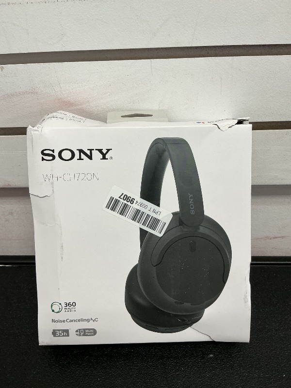 Photo 1 of Sony WH-CH720N Noise Canceling Wireless Headphones Bluetooth Over The Ear Headset with Microphone and Alexa Built-in, Black New
