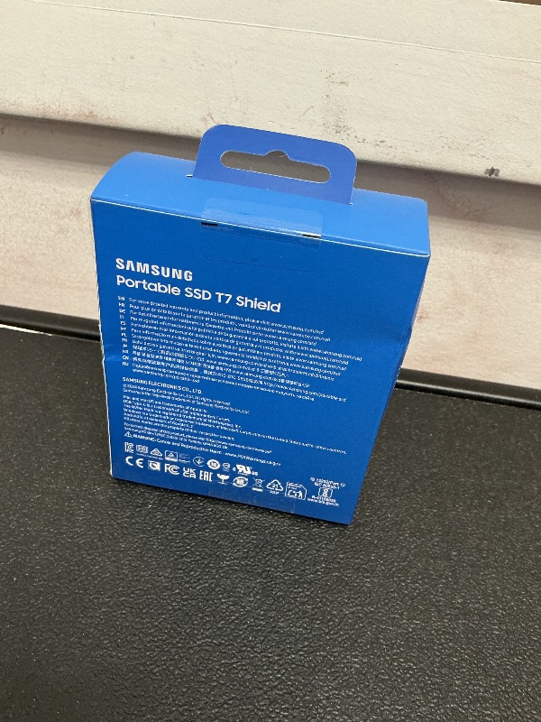 Photo 1 of SAMSUNG T7 Shield 4TB Portable SSD - 1050MB/s, Rugged, Water & Dust Resistant, for Content Creators - Black