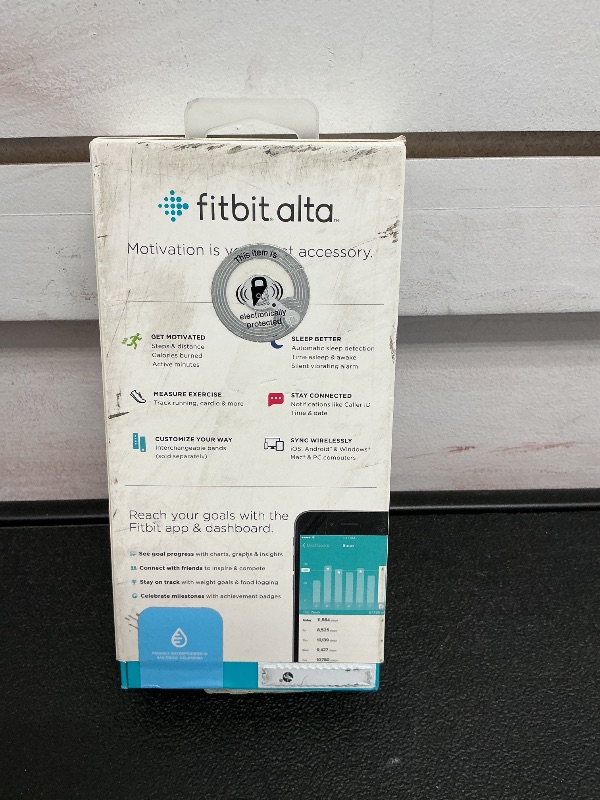 Photo 1 of Fitbit FB406BKL Alta Fitness Tracker - Black - Large (6.7 - 8.1 Inch)