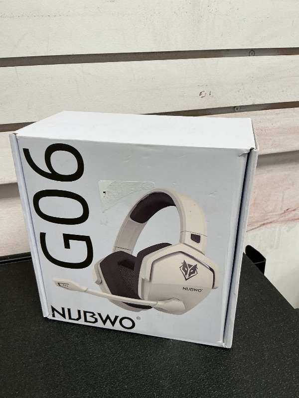 Photo 1 of NUBWO G06 Dual Wireless Gaming Headset with Microphone for PS5, PS4, PC - 23ms Low Latency Audio - 100-Hour of Playtime - 50mm Drivers (White-Black)