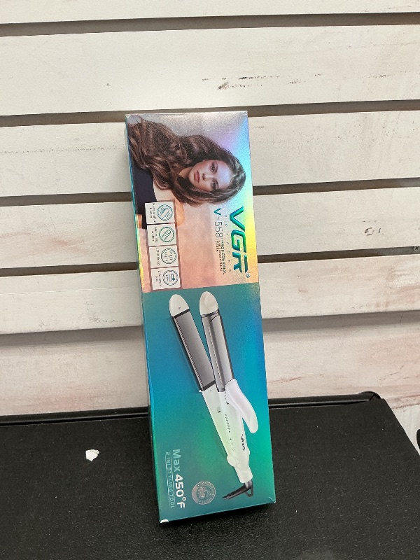 Photo 1 of VGR Dual Voltage(100~250V) Travel Curling Iron with European Plug Adapter for International Travel, Europe Travel Essentials for Women, European Travel Must Haves