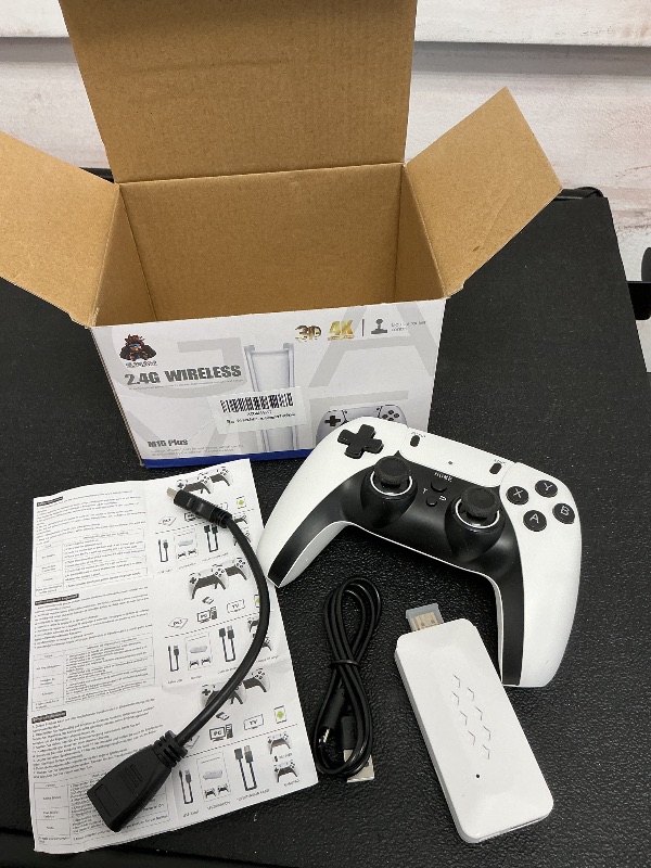 Photo 1 of Retro Gaming Console, 20,000+ Retro Game Stick, 23 Emulators, 4K HD HDMI TV Game Stick, Includes 2 Wireless 2.4GHz Controllers,Plug & Play Video Games for TV(64GB)
