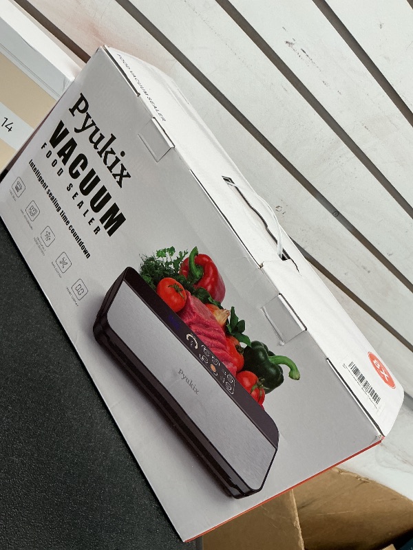 Photo 1 of Vacuum Sealer Machine, Food Sealer Machine 80KPA Automatic 8-IN-1 for Food Saving Dry/Moist Mode with Build-in Cutter&Storage, Digital Countdown, Air Suction Hose, 2 Roll-Bags, 11 Vacuum Bags