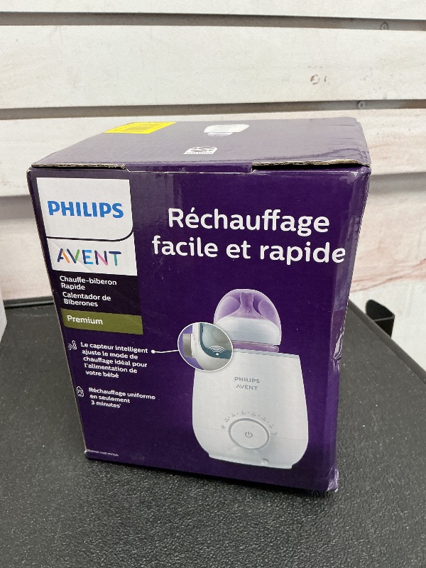 Photo 1 of Philips Avent Premium Fast Bottle Warmer, with Smart Temperature Control, Water Bath Technology, Automatic Shut-Off, Model SCF358