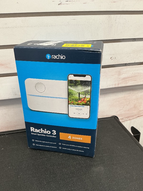 Photo 1 of Rachio 3rd Gen: Smart 4-Zone Sprinkler Controller, App Enabled Automated Water Scheduling, Alexa Compatible, DIY Simple & Fast Install