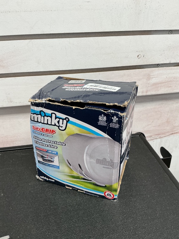 Photo 1 of Minky Homecare Outdoor Retractable Dual Clothesline - Heavy Duty PVC Coated Line - Energy and Space Saving Removable Laundry Drying Line - 2 x 49 Feet