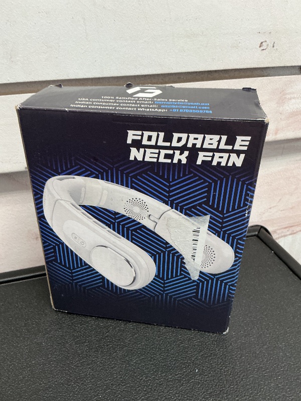Photo 1 of ChillGo Neck Fan - Portable, Foldable, Bladeless Personal Fan with 4 Vent Air Conditioner Effect, Strong Airflow, 5200mAh Battery for Travel and Outdoor