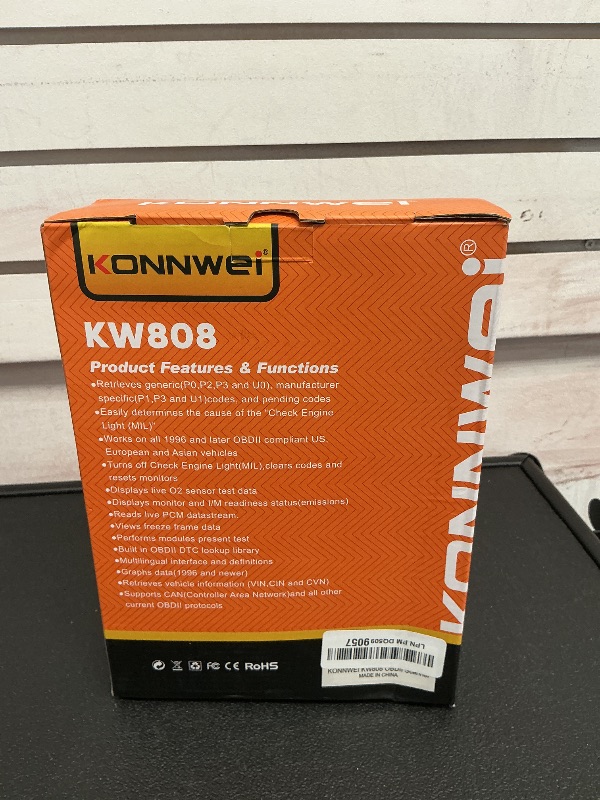 Photo 1 of KONNWEI KW808 Auto OBDII Code Reader 2.8"Large Screen OBD2 Scanner with Full Diagnostic Scan Tool Functions Check Car Engine Light Fault Code Analyzer for All 1996 and Newer Cars with OBD II Protocol